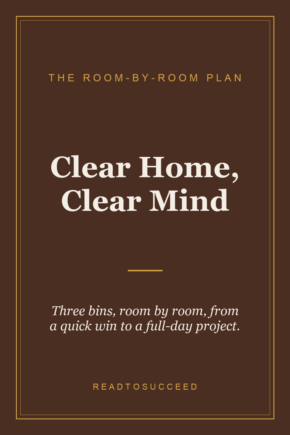 Cover of Clear Home, Clear Mind